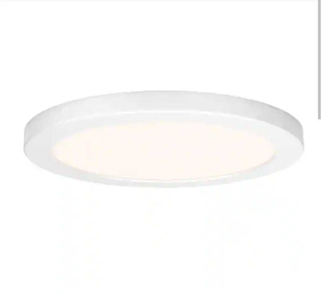 Artika Europa Disk 9 in. 1-Light White Modern Integrated LED Flush Mount 11D