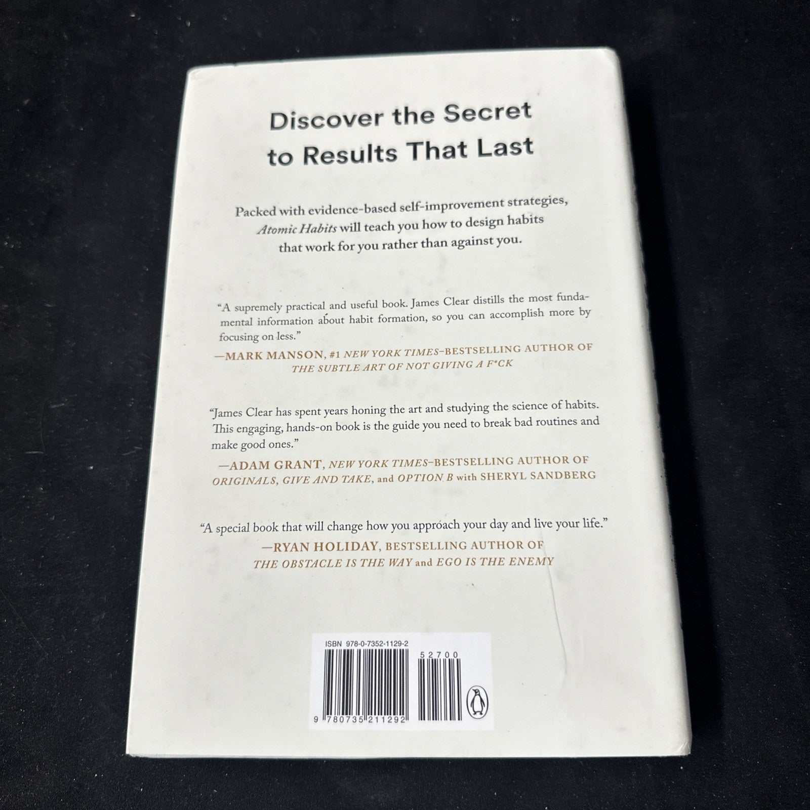Atomic Habits: An Easy & Proven Way to - Hardcover, by Clear James GOOD (10c)
