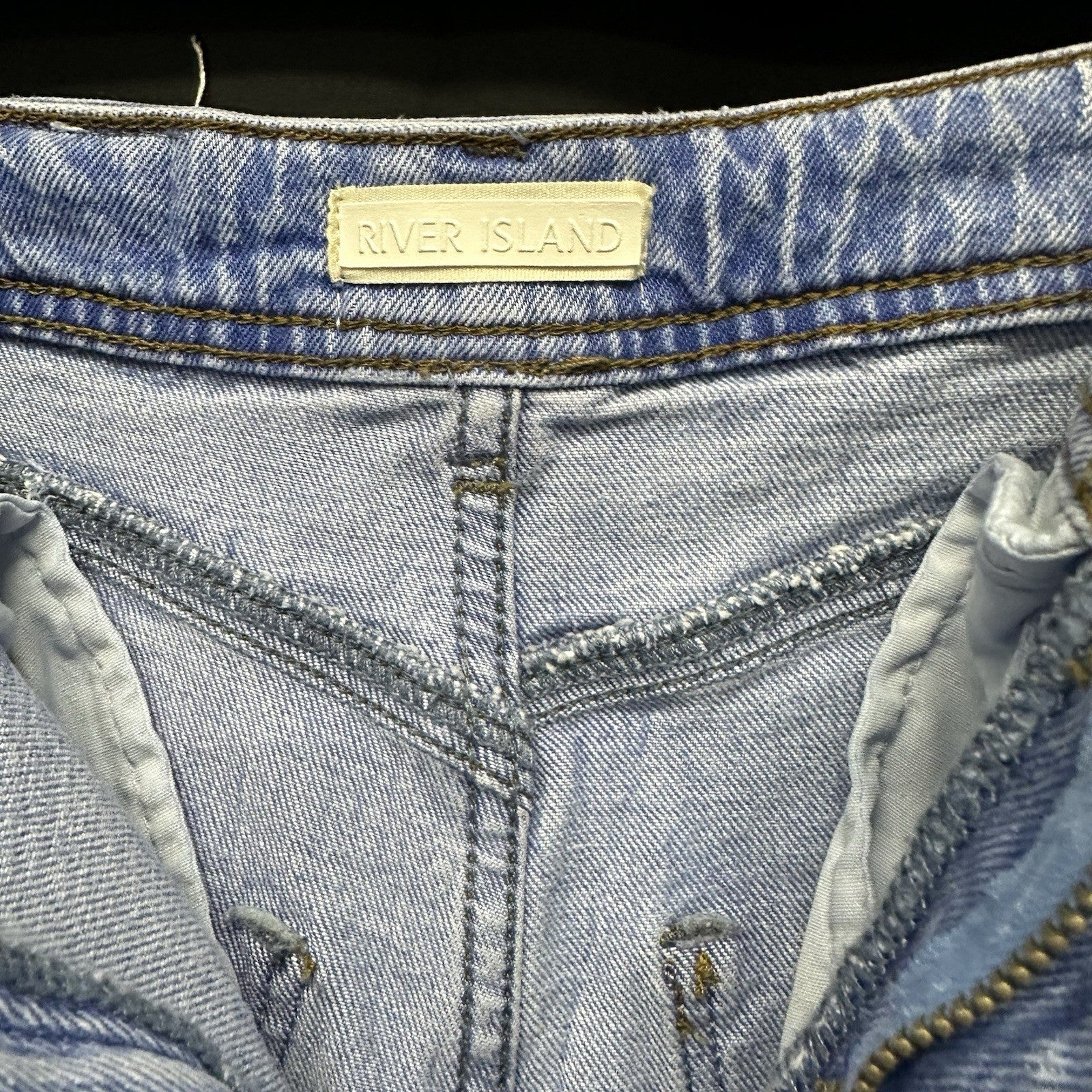 River Island Women’s High Rise Jeans  US 4S/ EU 34S Short (0012)