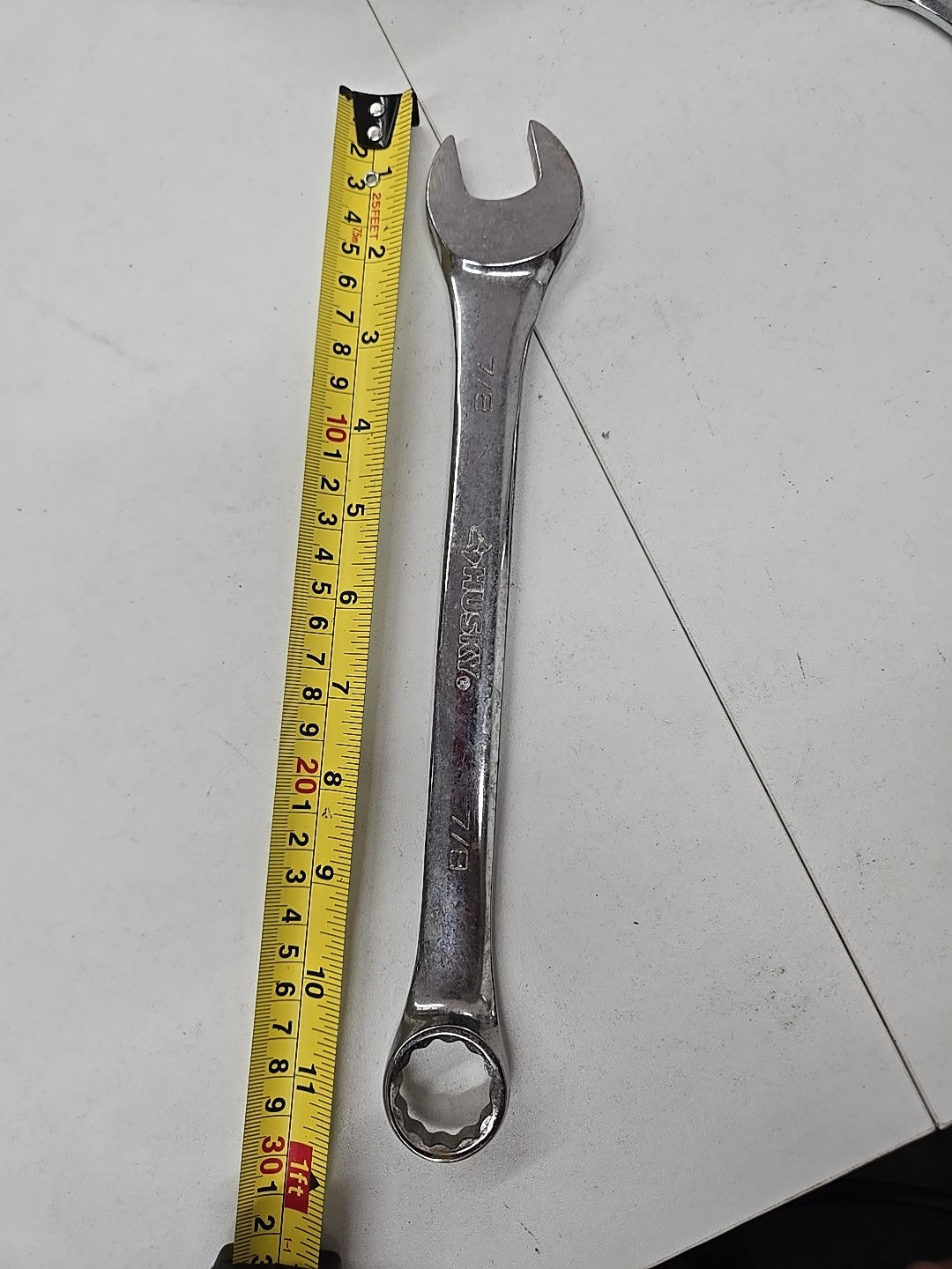 Husky 7/8 in. 12-Point SAE Full Polish Combination Wrench 8C