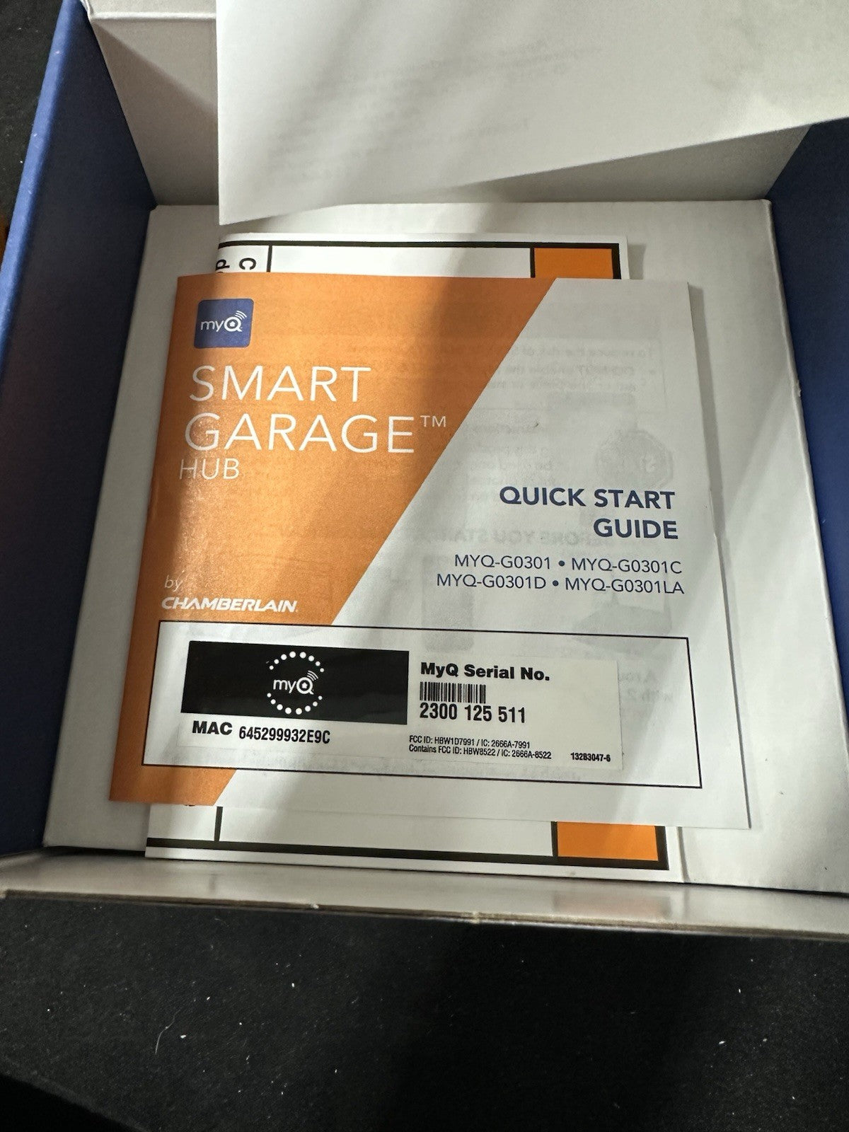 Chamberlain MyQ Smart Garage Hub Black Smartphone Control Easy Setup Door Sensor