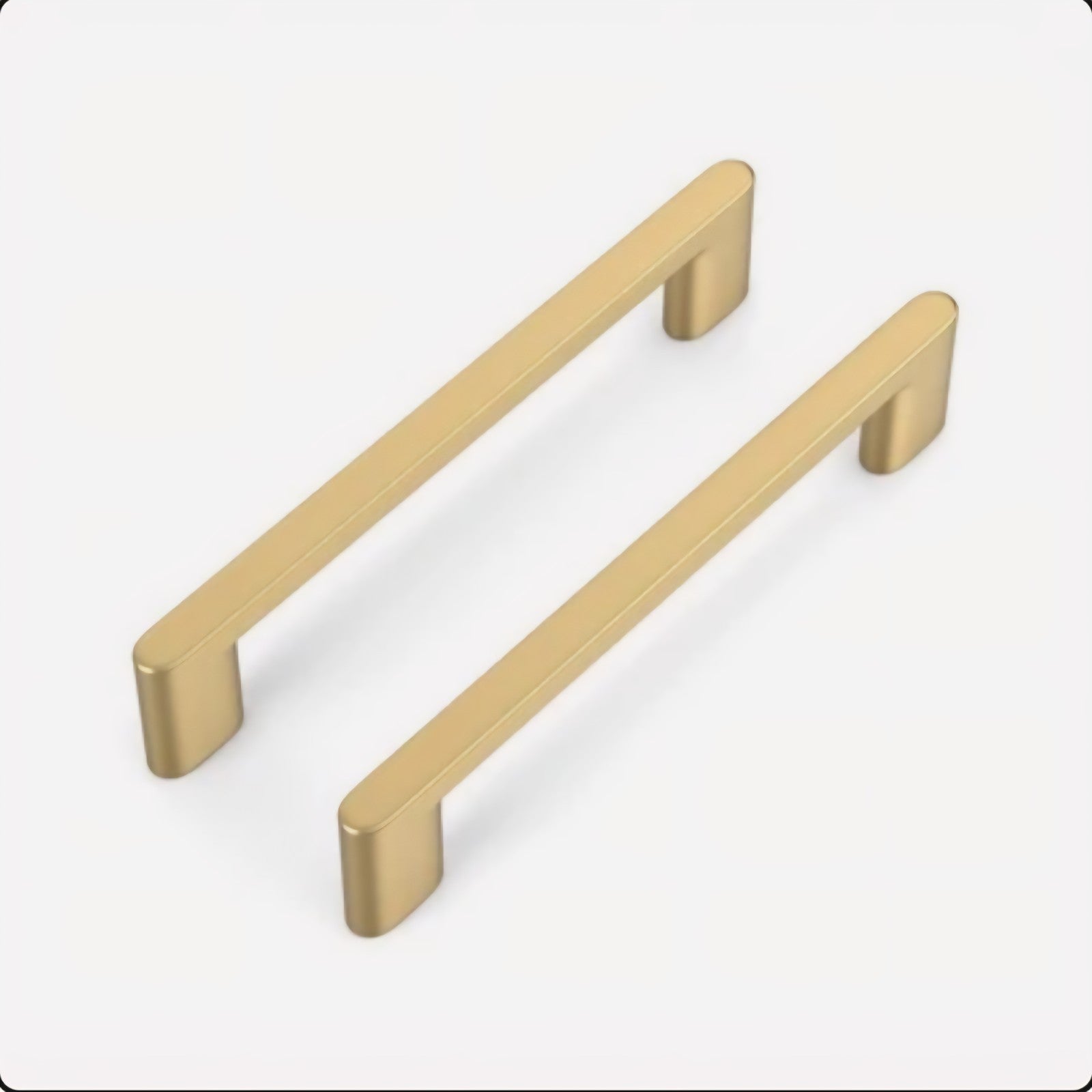 Peaha 12 Pack 5-Inch Gold Drawer Pulls- Square Brass Cabinet Handles Aluminum 7B