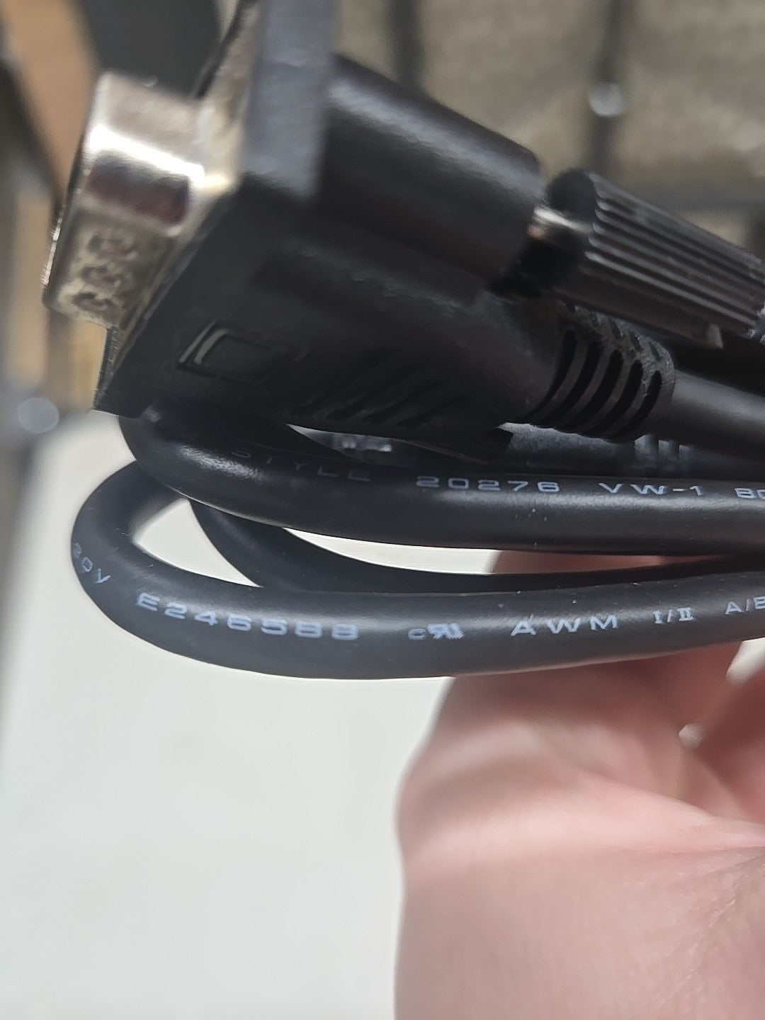 Hotron E246588 AWM Style 20276 30V 18-Pin Monitor VGA Cable 6B