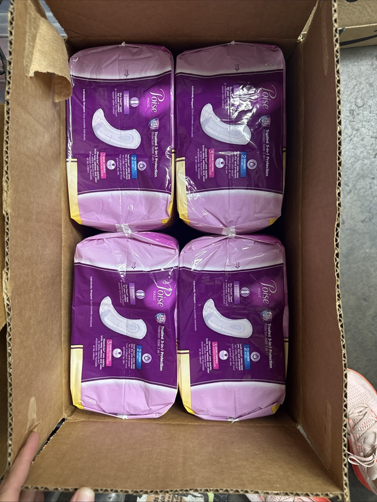 FOUR Packages-Poise 33593 Ultimate Long Pad - 27 Count (5A)
