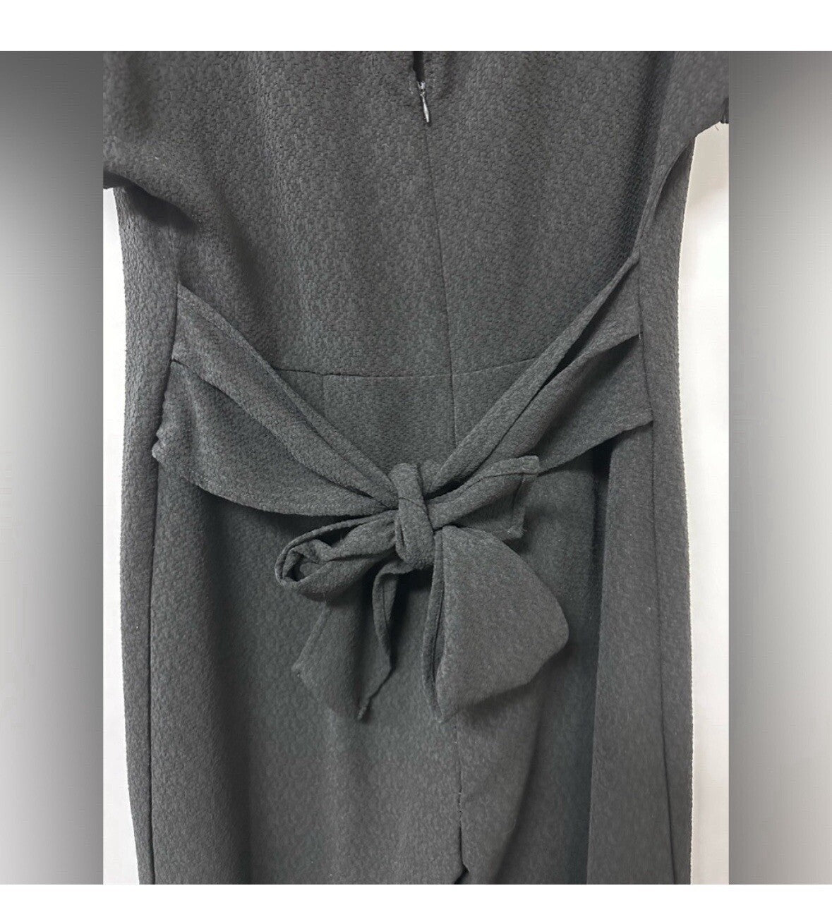 Lush Wide Leg Stretchy Jumpsuit Black Size Medium (0051)