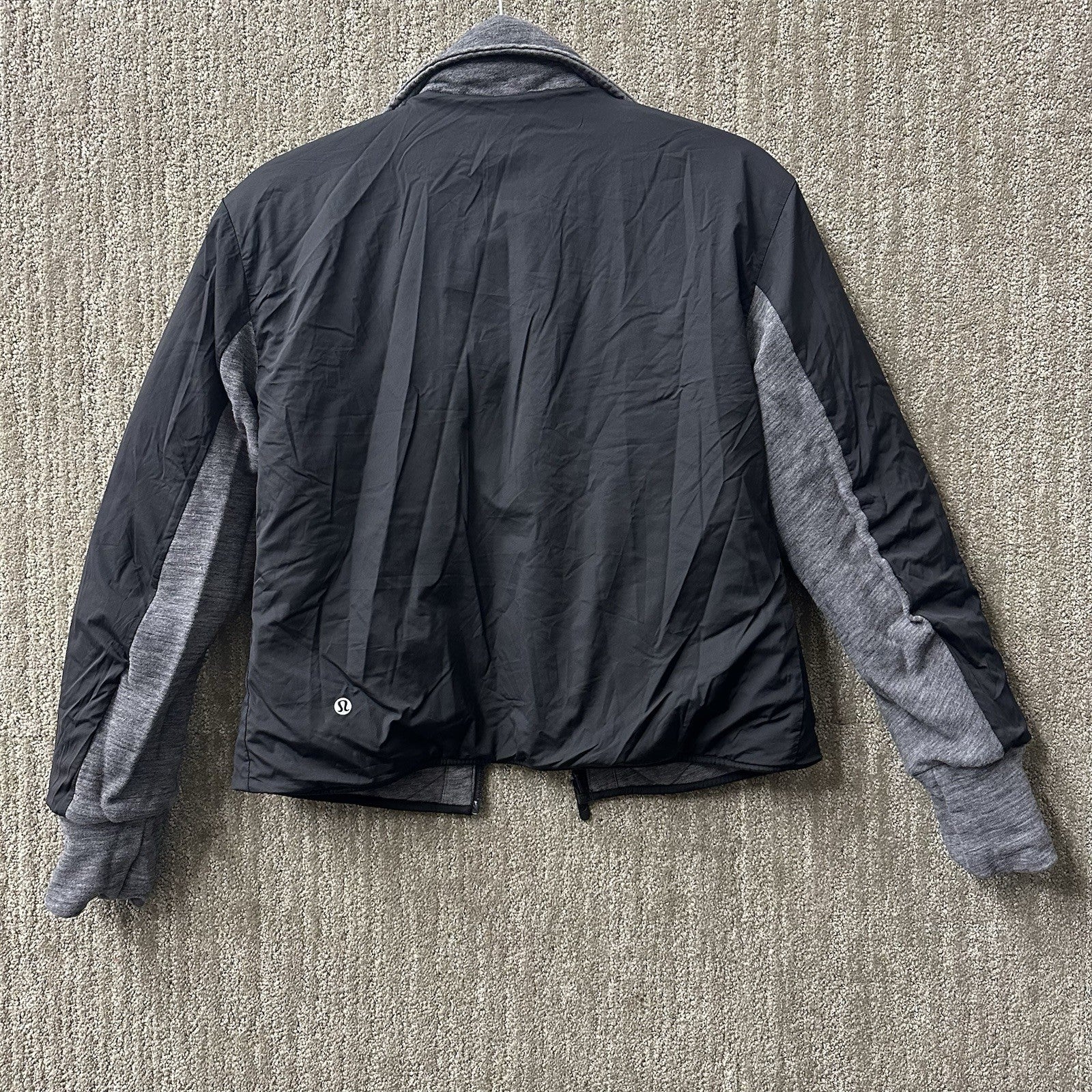 Lululemon Forever Warm Jacket Heathered Core Dark Grey Size 4 See Pics* Reverse