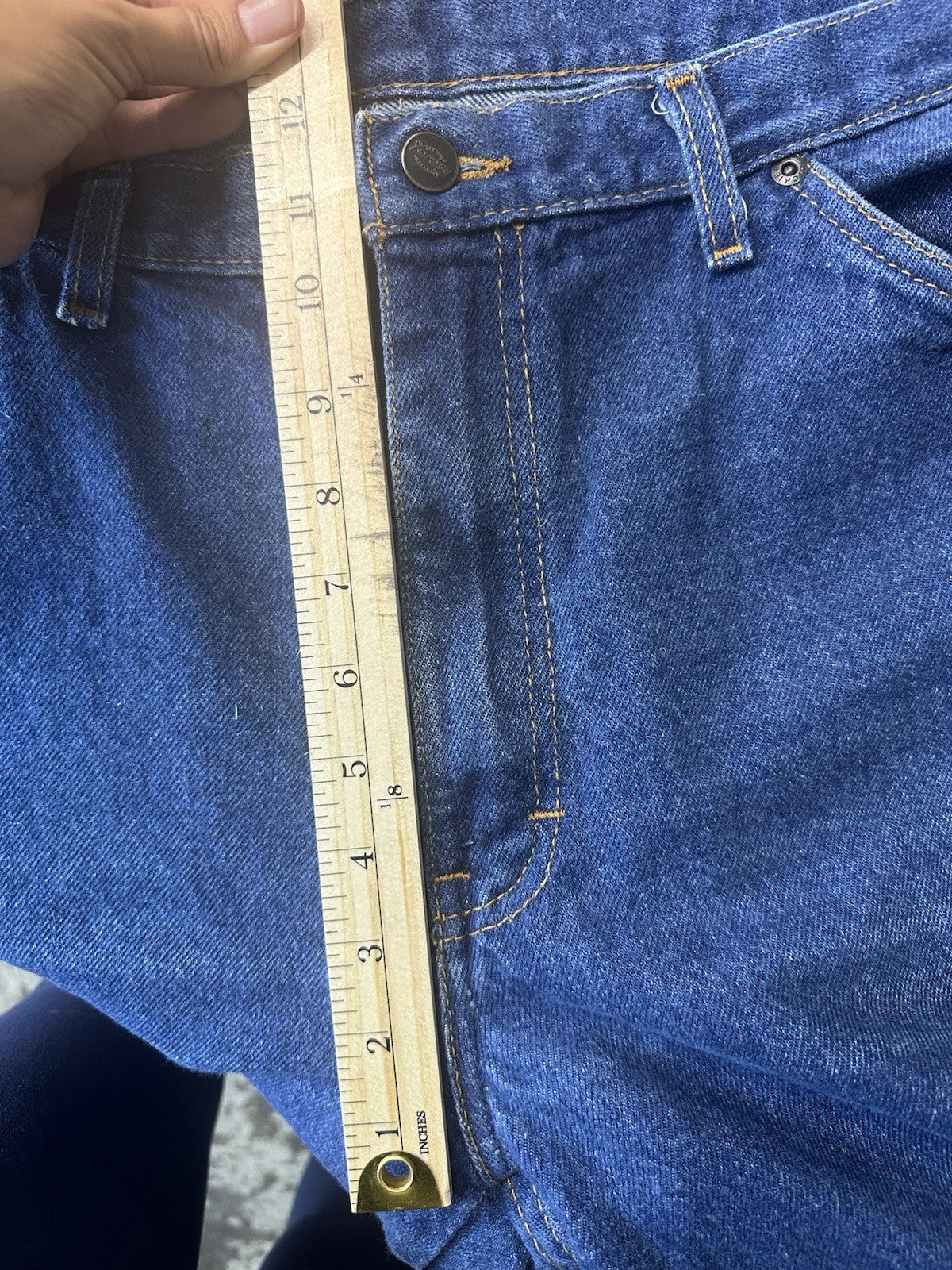 Dickies Jeans Men 38x30 Blue Casual Straight Workwear Pants (0066)