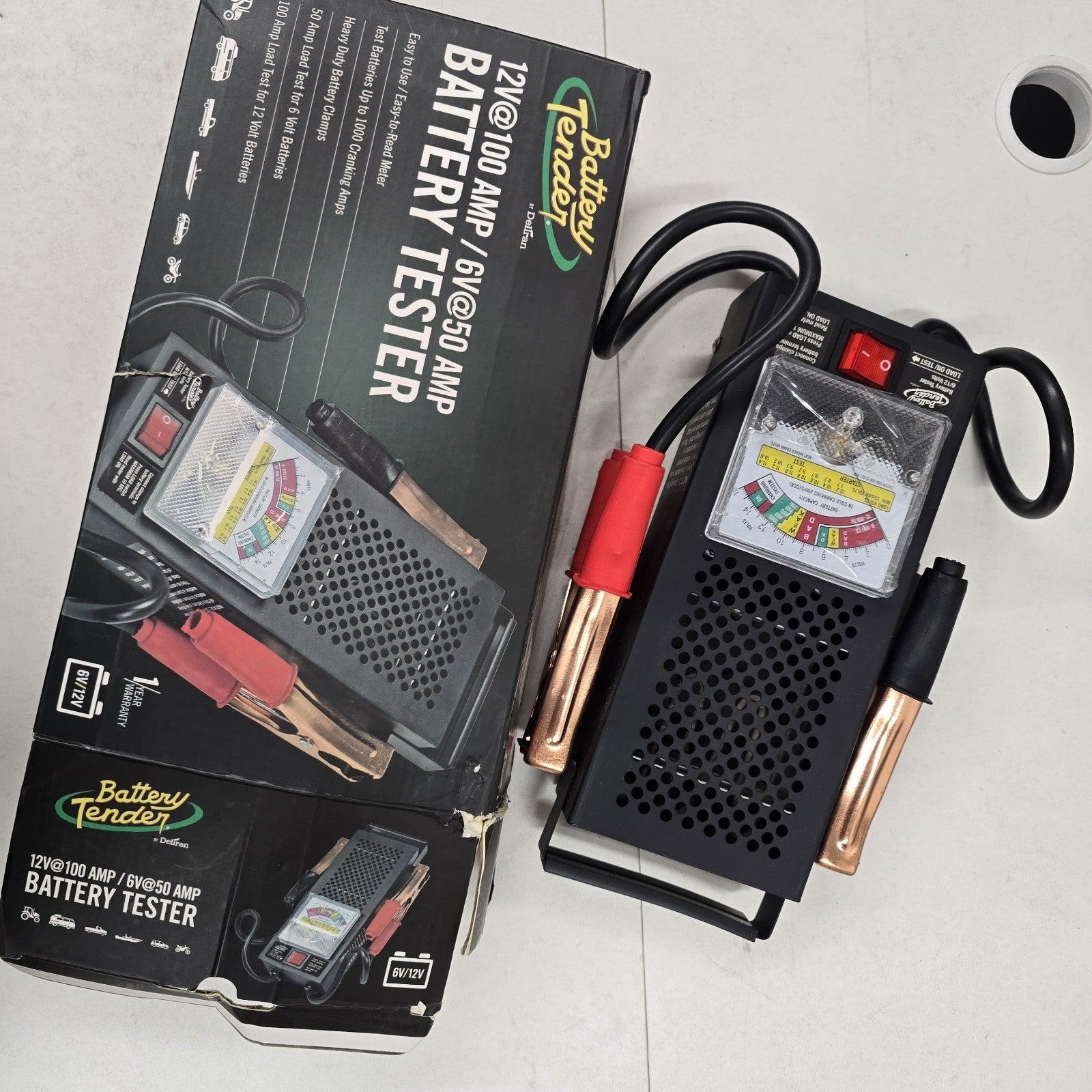Battery Tender Battery Load Tester for Automotive 12 Volt and 6 Volt Batteries9C