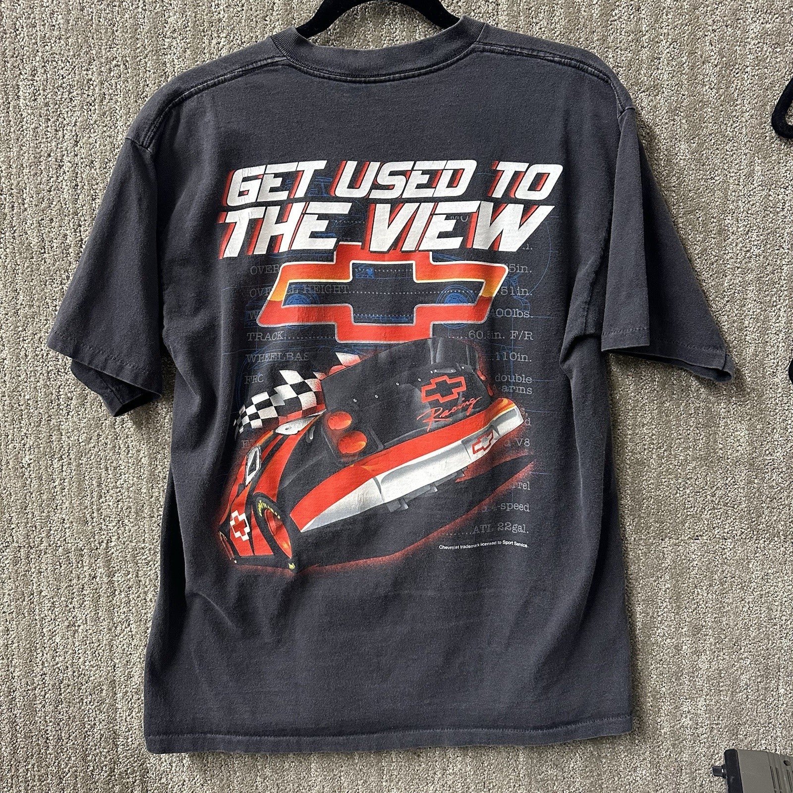 Vintage 90’s Chevy Racing Tee Shirt NASCAR Monte Carlo Large (1)