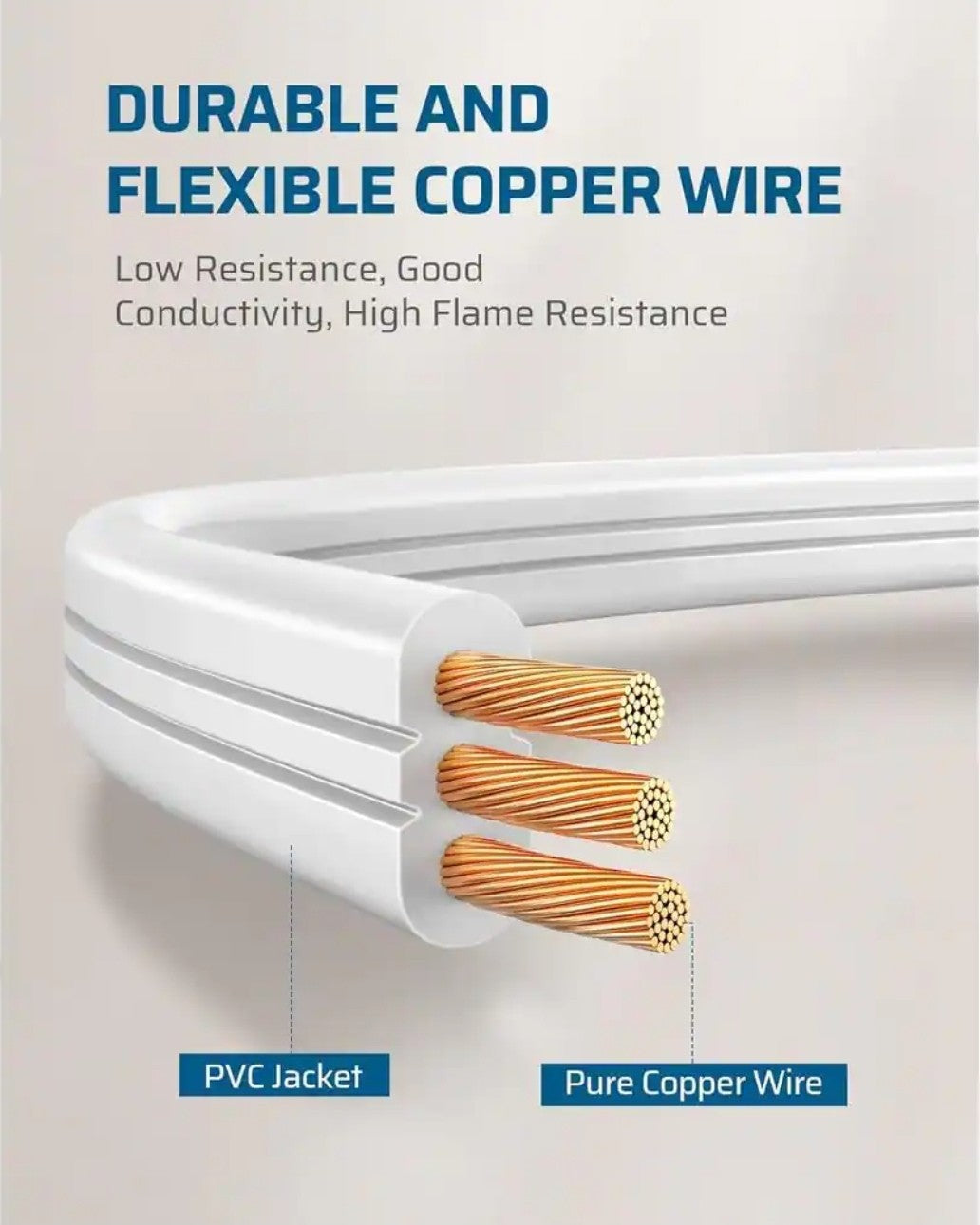 25 ft. 16/3 AWG Indoor Extension Cord with 3-Prong 3 Outlets and SPT-3 Cord 19D