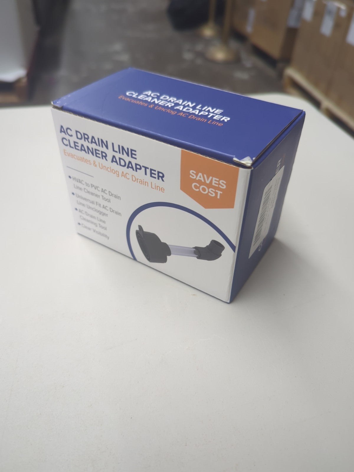 AC Drain Line Cleaner Tool - HVAC to PVC Pipe Unclogger, Evacuation Tool 7E