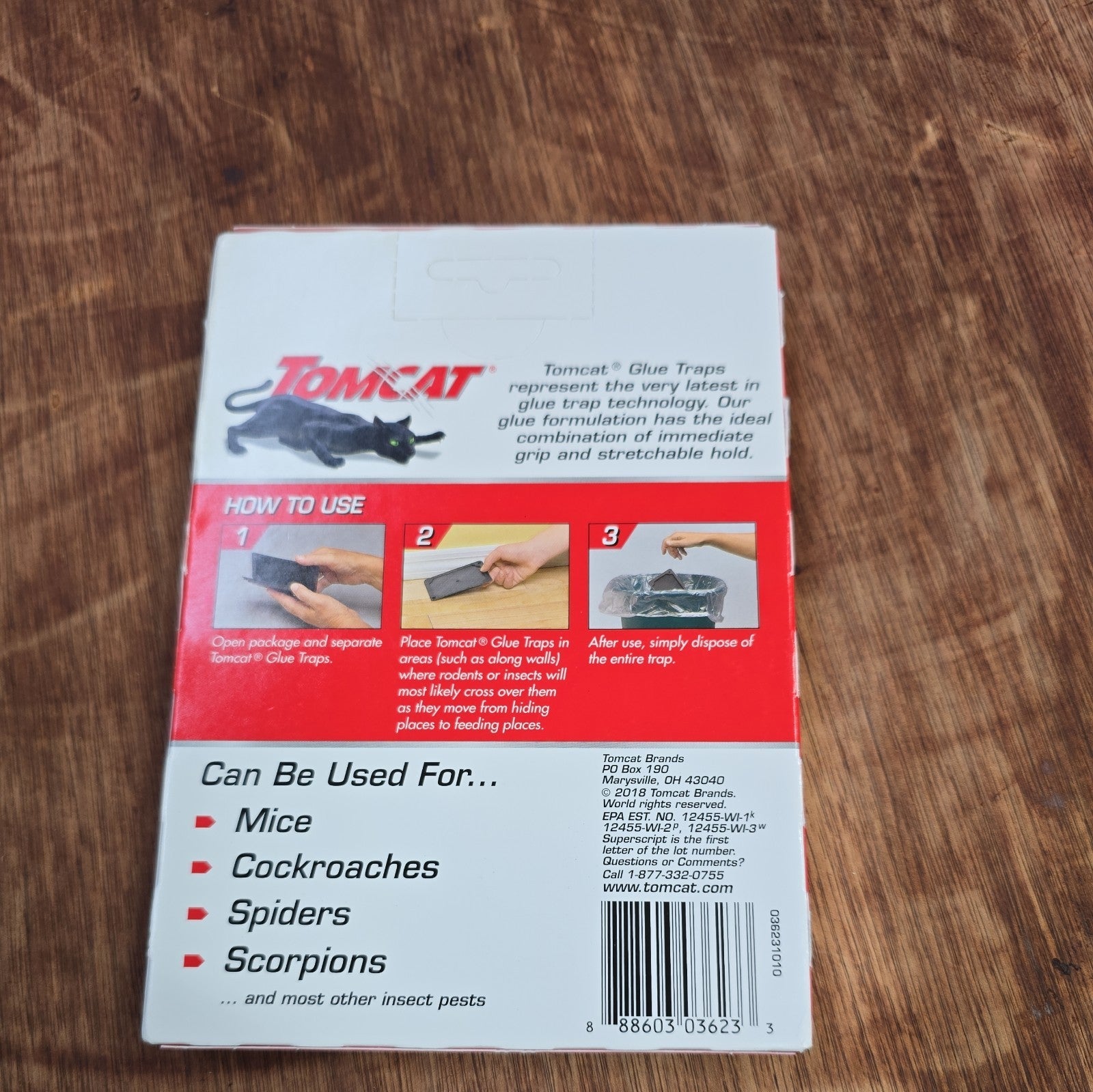Tomcat Glue Traps Mouse Size with Eugenol for Enhanced Stickiness 6C