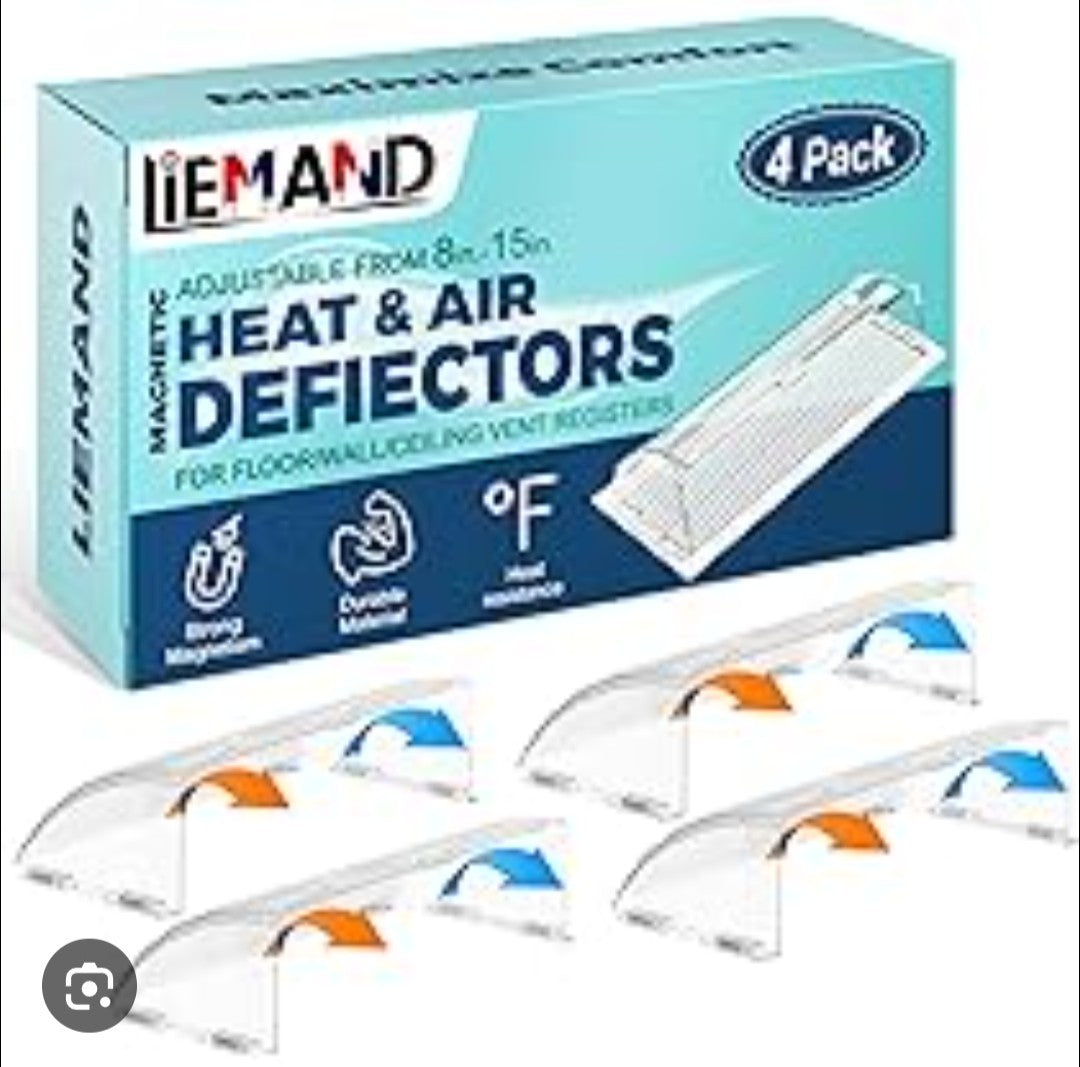 4-pack of LIEMAND Magnetic Heat & Air Vent Deflectors 19A