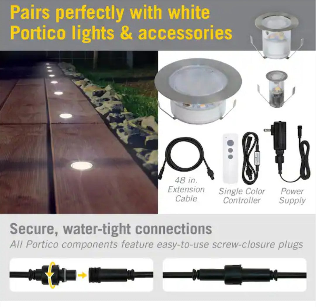 5-Pack Armacost Lighting Portico White Outdoor LED Light 15 mm 5/8 in (11E)
