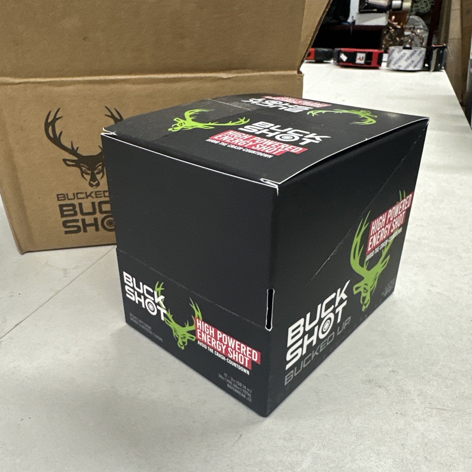 Bucked Up Buck Shot Energy Shot, Watermelon - Quantity 12