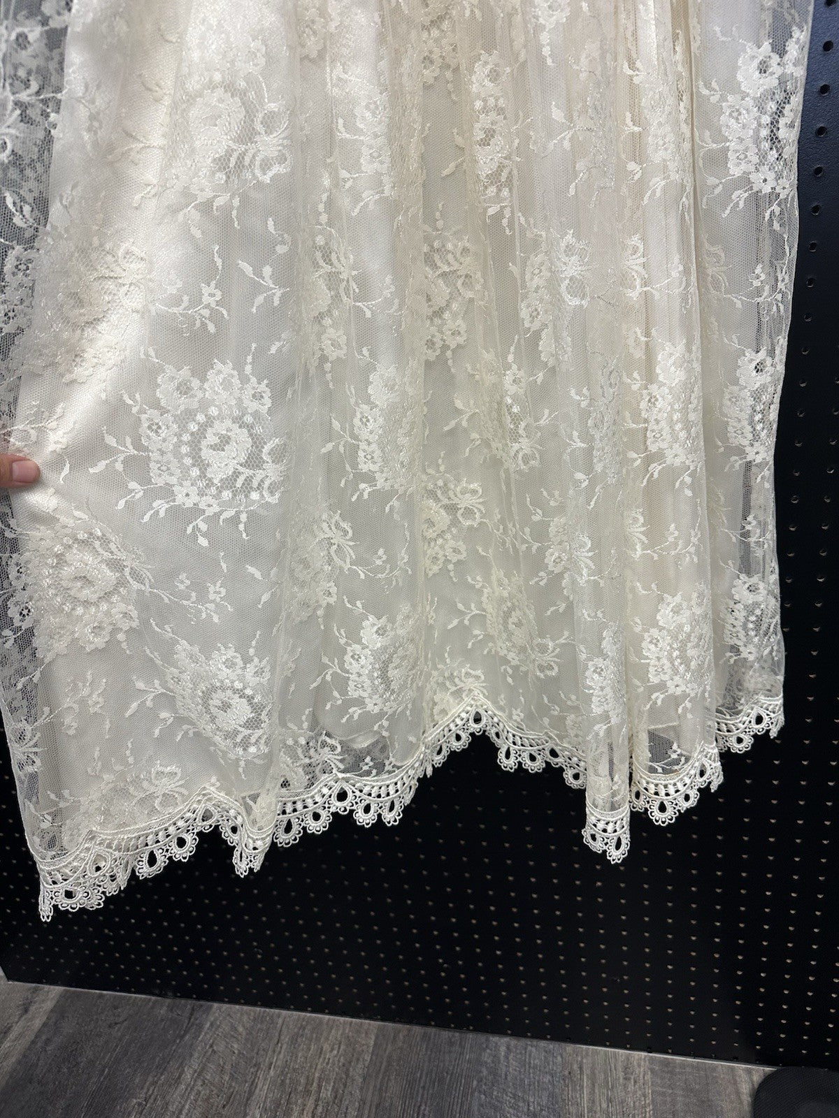 Vintage Jessica McClintock Dress Bridal Lace Wedding Fairy Size Size 6