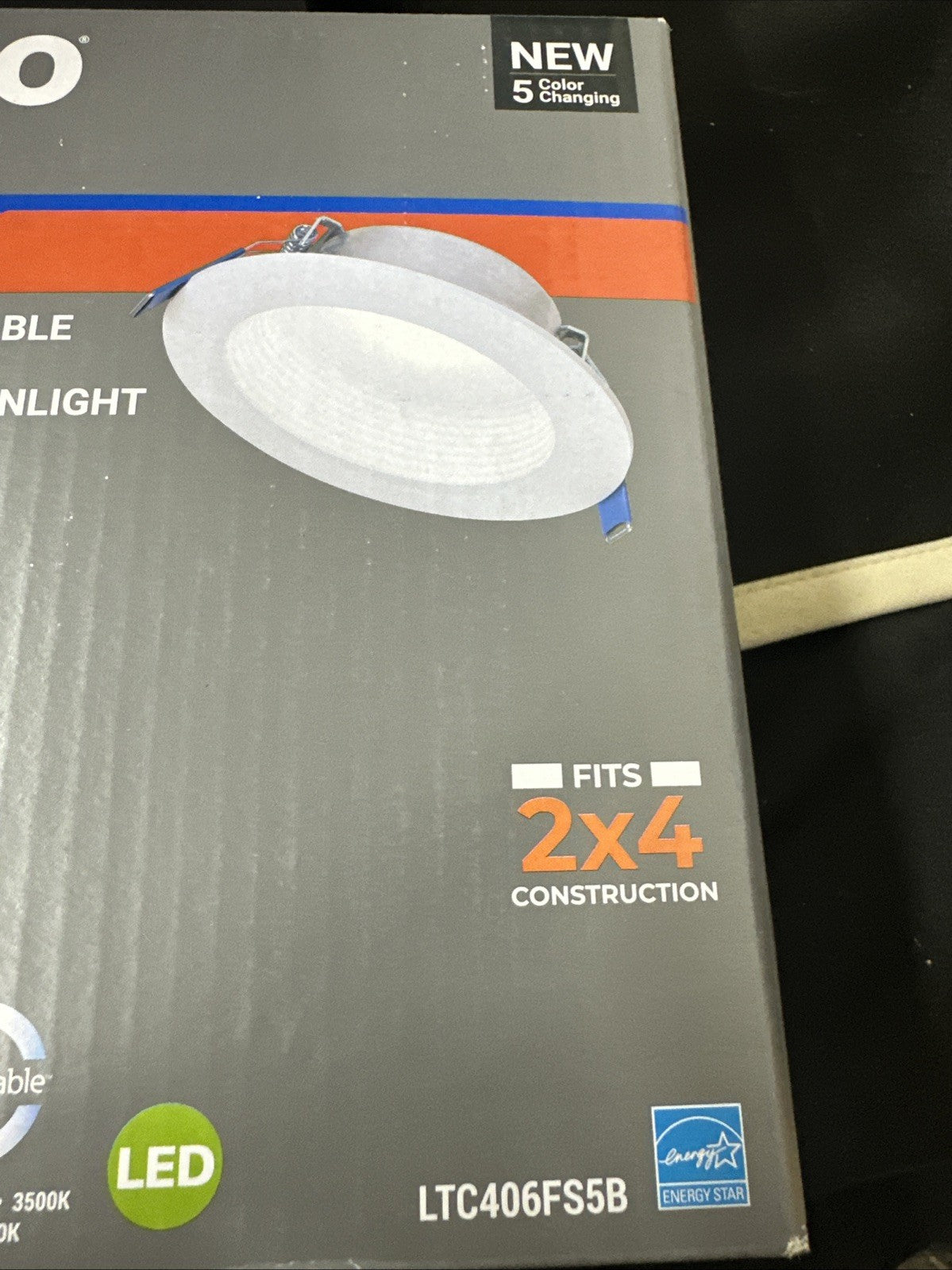 Halo Canless 4-inch 5-color Selectable Recessed Baffle LED Downlight 60W 10B