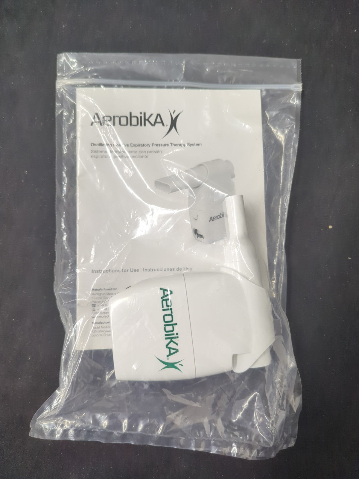 Aerobika Mucous  Clearing/Vibratory Breathing Exercise Device For Lungs 1C