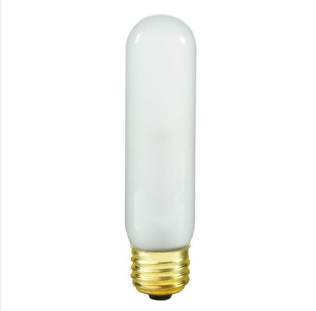 25 Pack Bulbrite 60 Watt Incandescent T10 Light Bulb Medium Brass Base 704060 1C