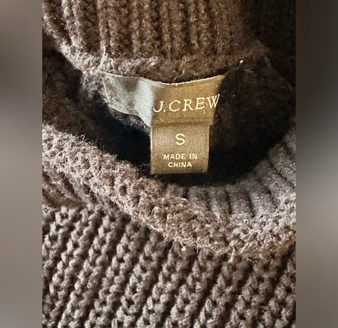 J.Crew black turtleneck chunky knit sweater Size XS Women’s (0058)