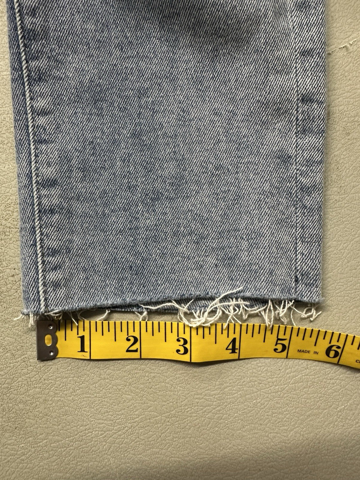 H&M &Denim Button Up Raw Hem Skinny US 32 Jeans (0044)