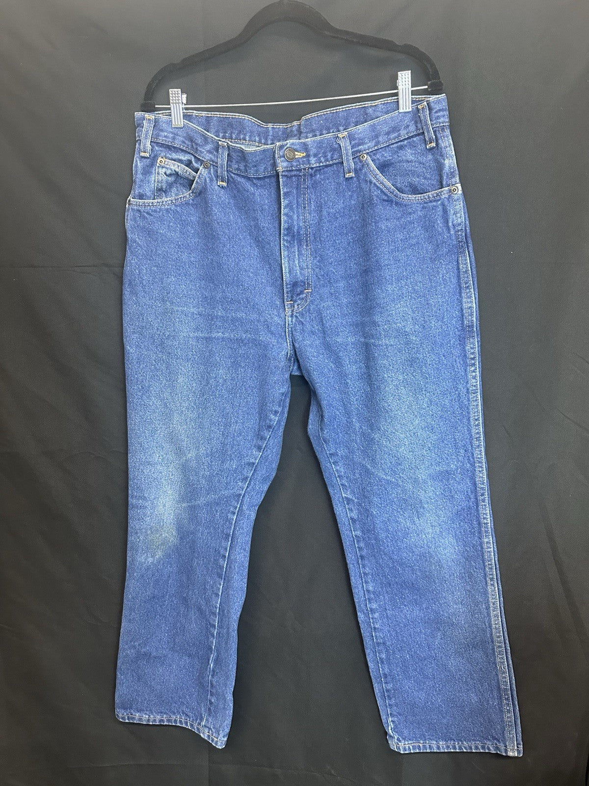 Dickies Jeans Men 38x30 Blue Casual Straight Workwear Pants (0066)