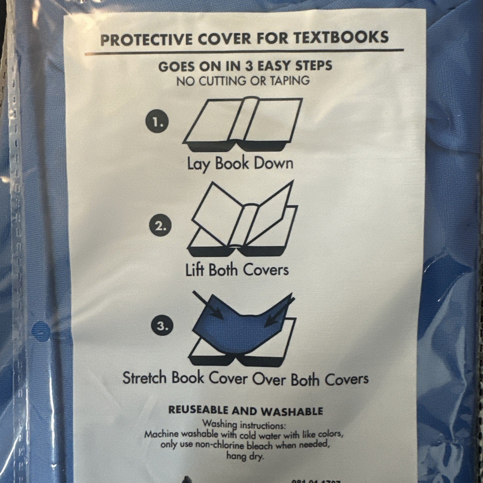 Jumbo Stretchable Bookcover 10.5in x 11.5in Reusable and Washable, Lot Of 25 9a