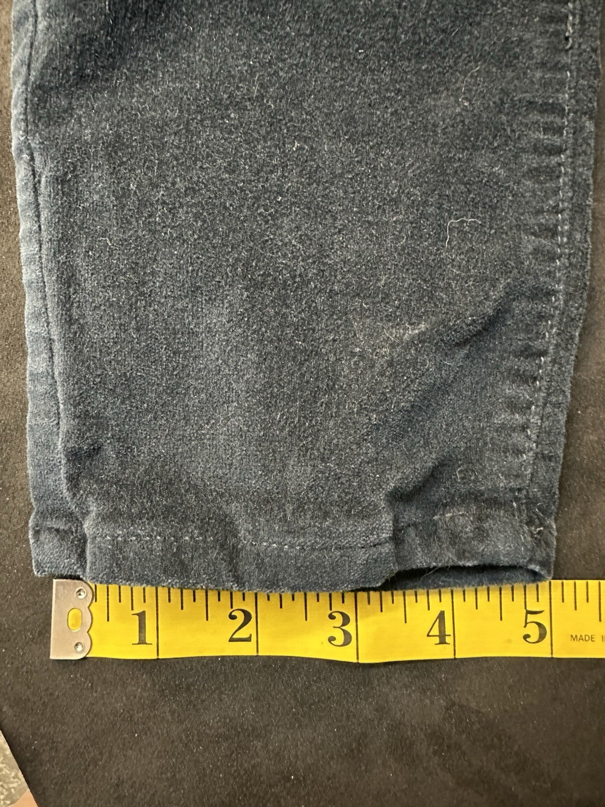 Banana Republic Women's Size 29 Velvet Pants Skinny Ankle Zipper Navy (0003)