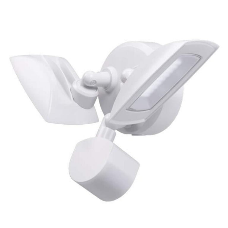Commercial Electric 150W Equivalent White LED Motion-Activated Flood Light 1C