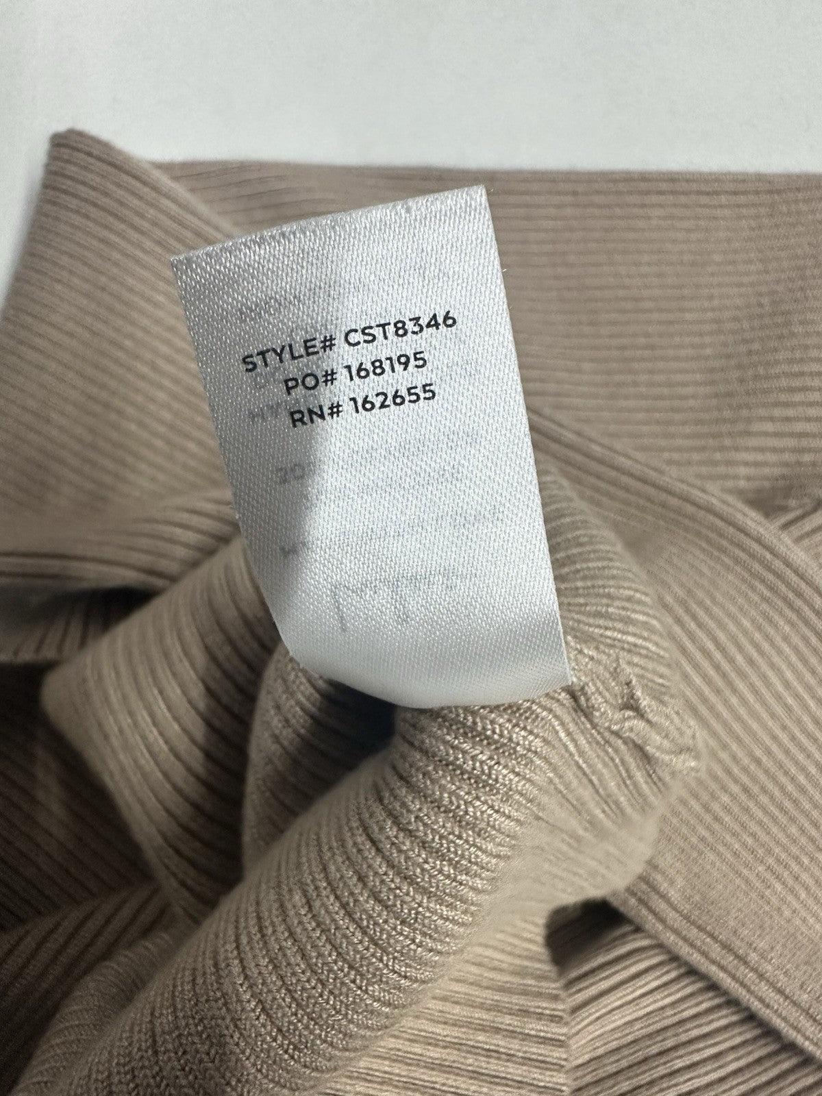Women’s Lulus light Brown Ribbed Long Sleeve Small Top With Cutout