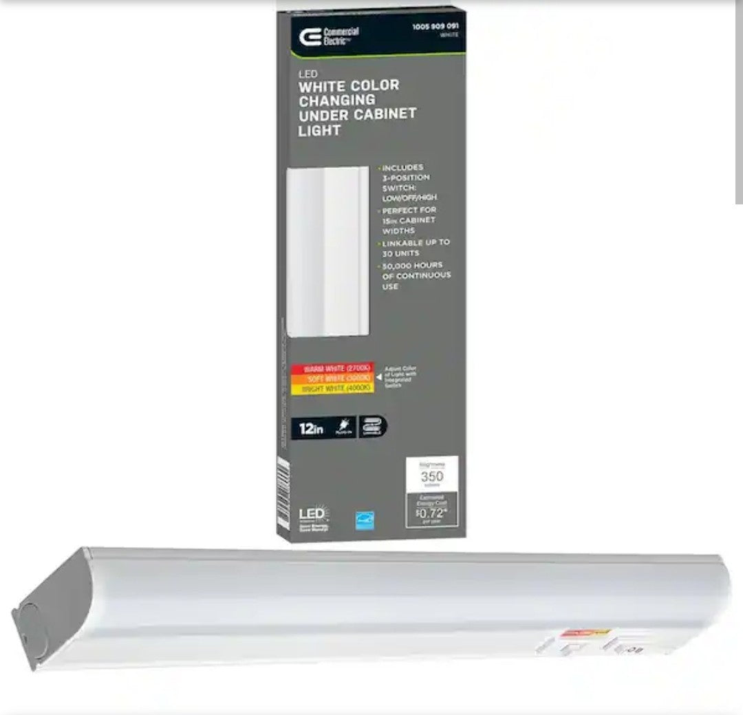 Box Of 5 LED White Color Changing Under Cabinet Lights 14A