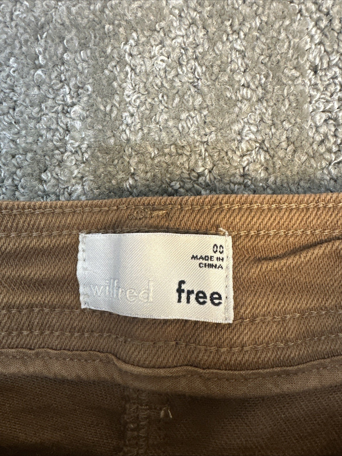 Aritzia Wilfred Free Riley Carpenter Pants Gold/Brown Size 00     (0022)
