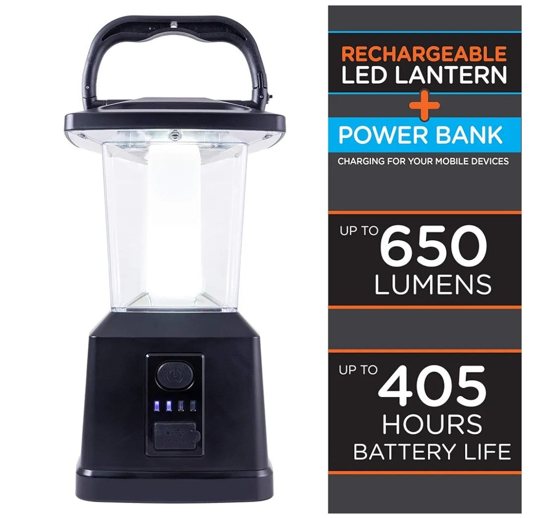 Enbrighten LED Camping Lantern, Battery Powered, Carabiner Handle 5D