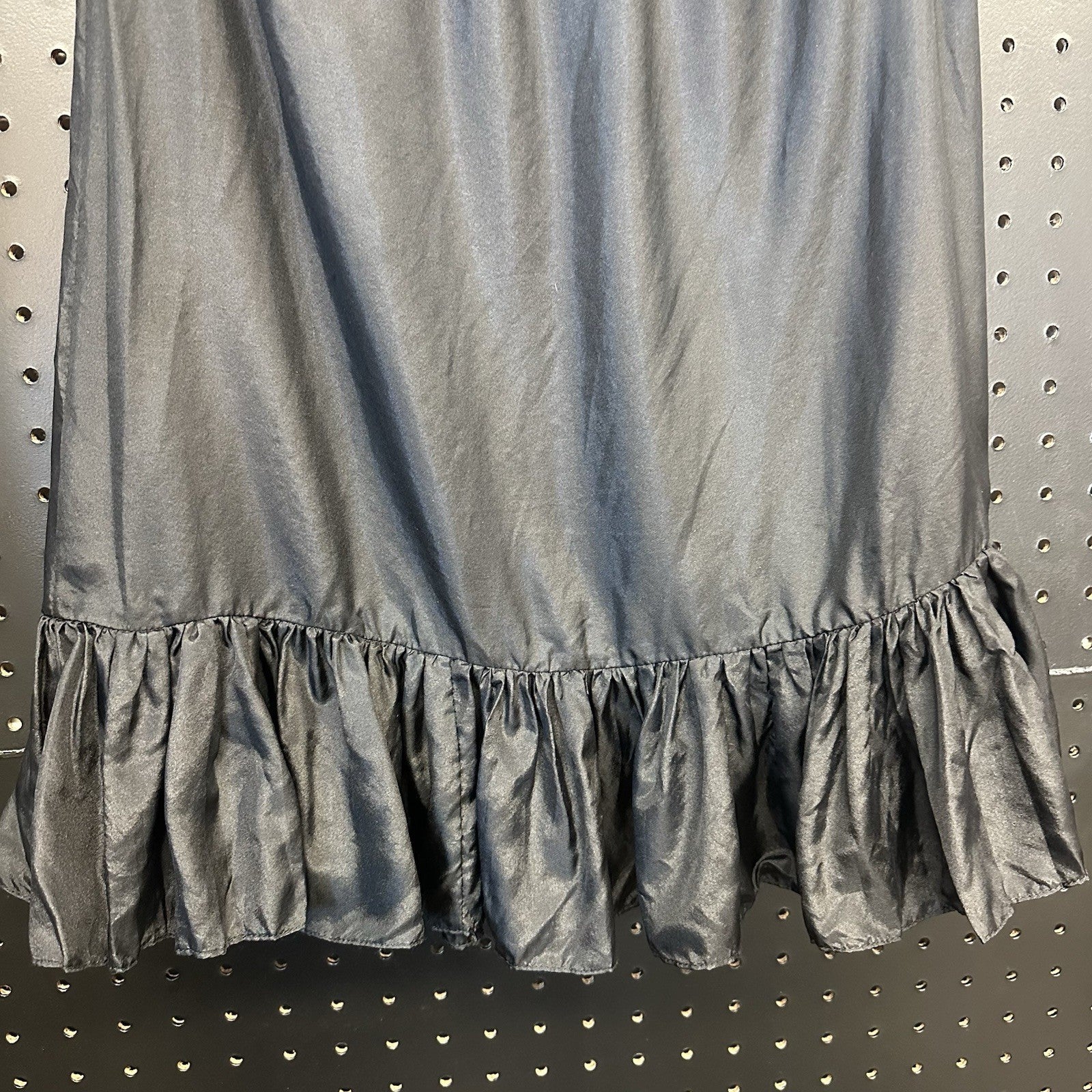 Morgan Le Fay Half Slip Waist Slip Underskirt  Black 100% Silk Small (103)