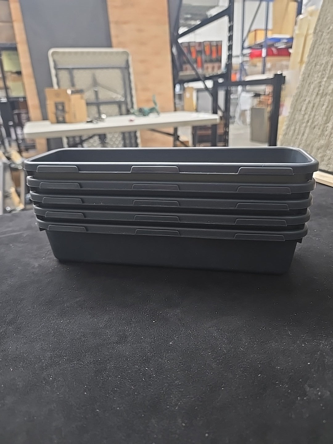 Long Mini Plastic Storage Trays (5 Count) 8B