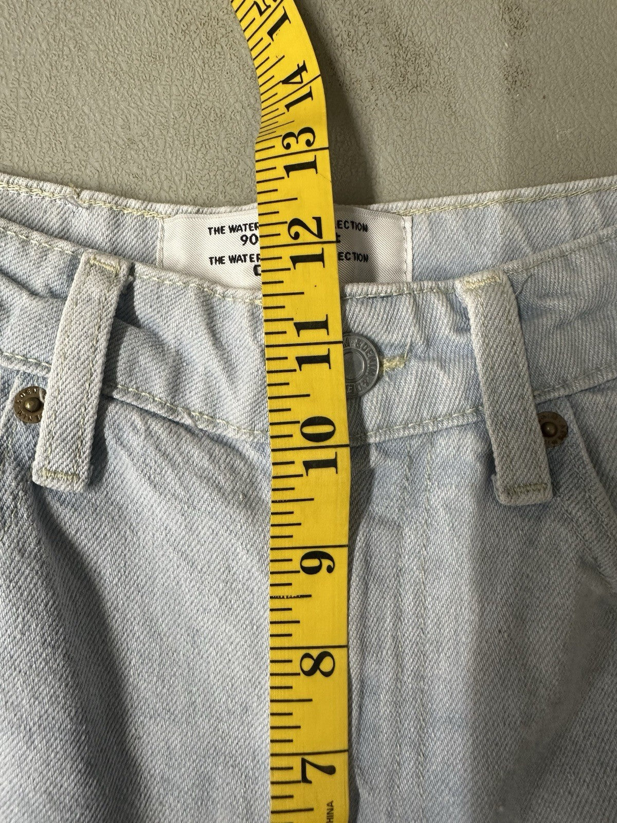 H&M &Denim US 26 90s Straight Droit 90s Water Saving Collection Wide Leg (0039)