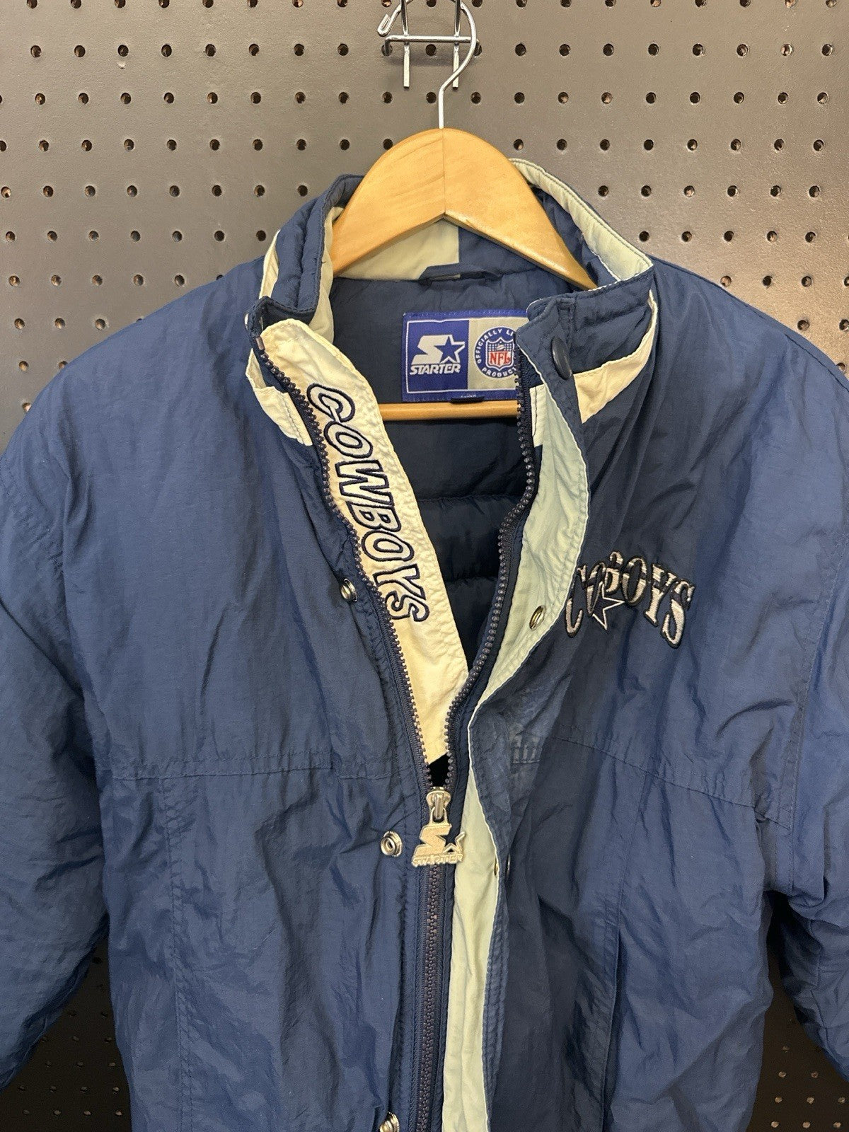 Vintage 90s Starter Dallas Cowboys NFL Pro Line Jacket Made in Korea L