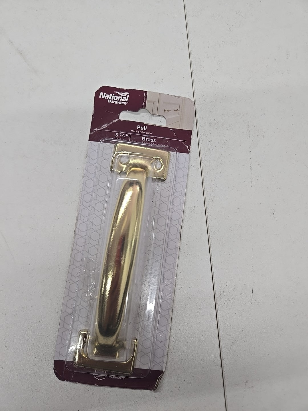 5 PAK 5-3/4in Brass Finish; Door Pull; With Screws 8B