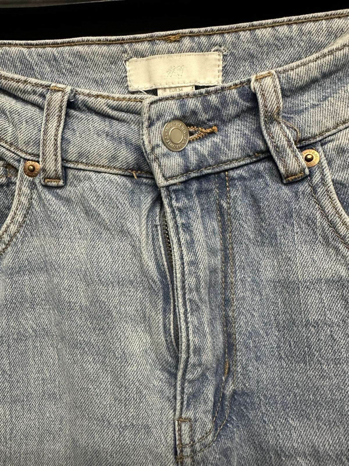 Women’s H&M High Rise Wide Leg Jeans US 2   (0009)
