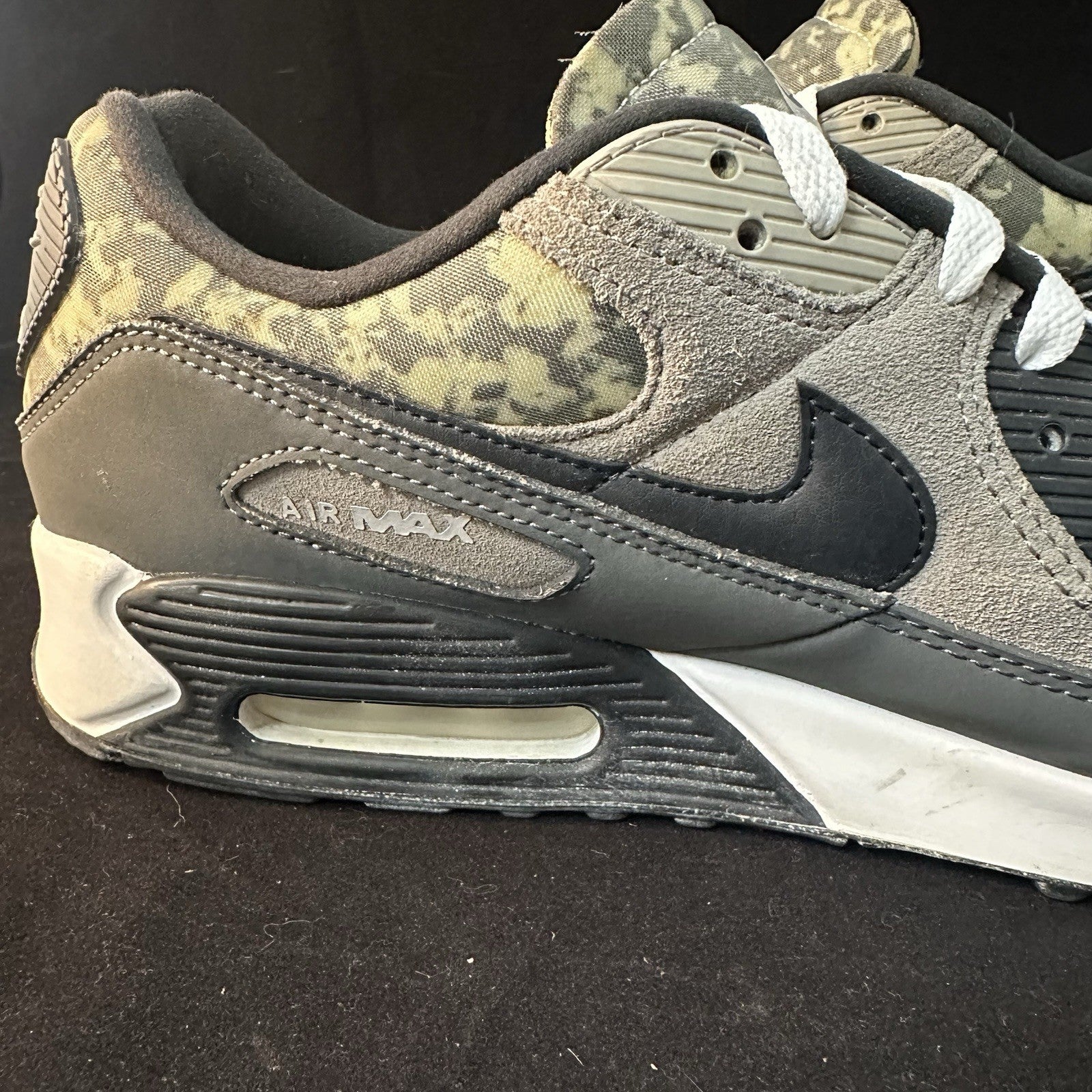 Nike Air Max 90 SE Enigma Stone - Iron Grey/White (CT1688-001) Mens Size 12