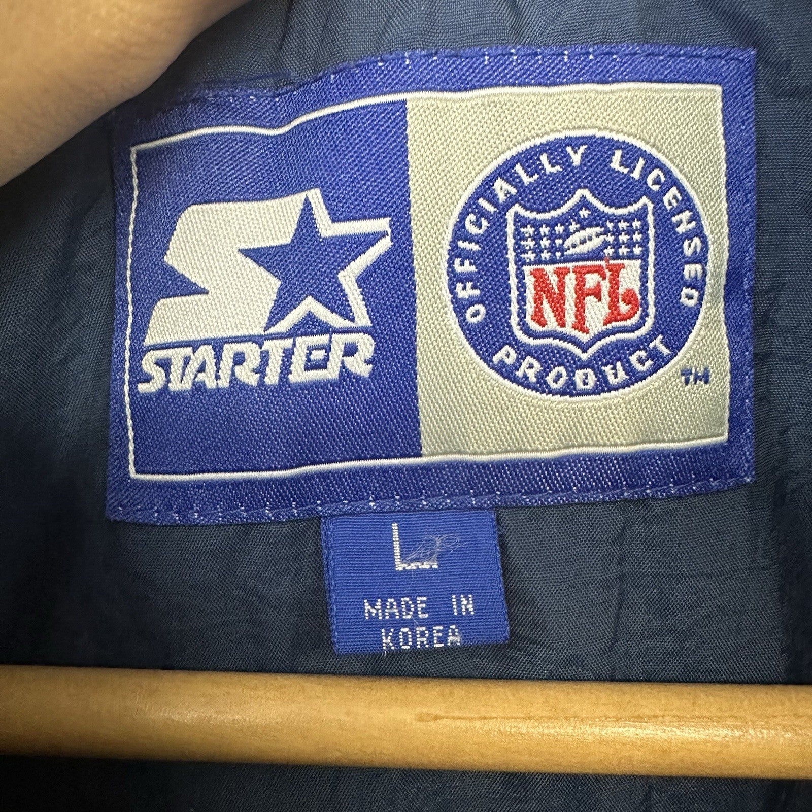 Vintage 90s Starter Dallas Cowboys NFL Pro Line Jacket Made in Korea L
