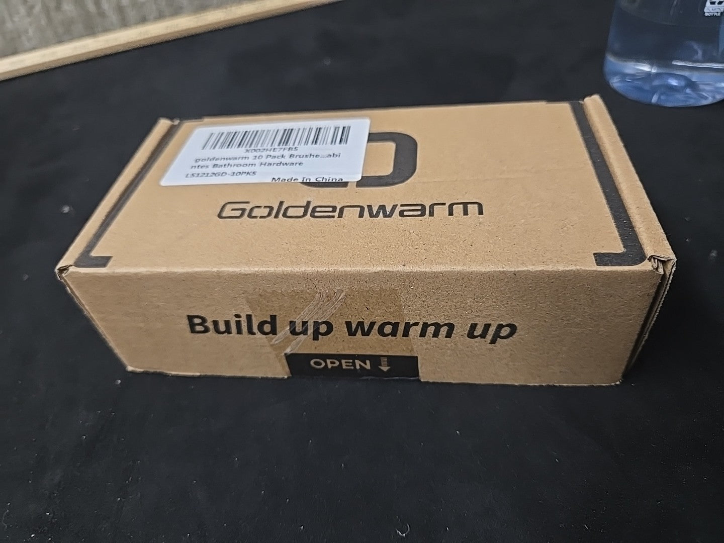 Goldenwarm 10 Pack Brushed Brass Cabinet Knobs Kitchen Cabinet Hardware Lot 7B