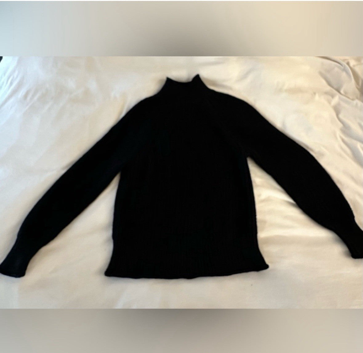 J.Crew black turtleneck chunky knit sweater Size XS Women’s (0058)