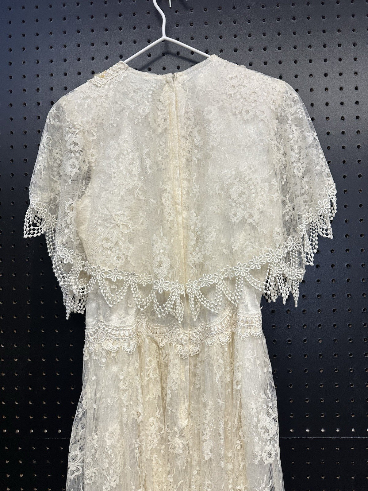 Vintage Jessica McClintock Dress Bridal Lace Wedding Fairy Size Size 6