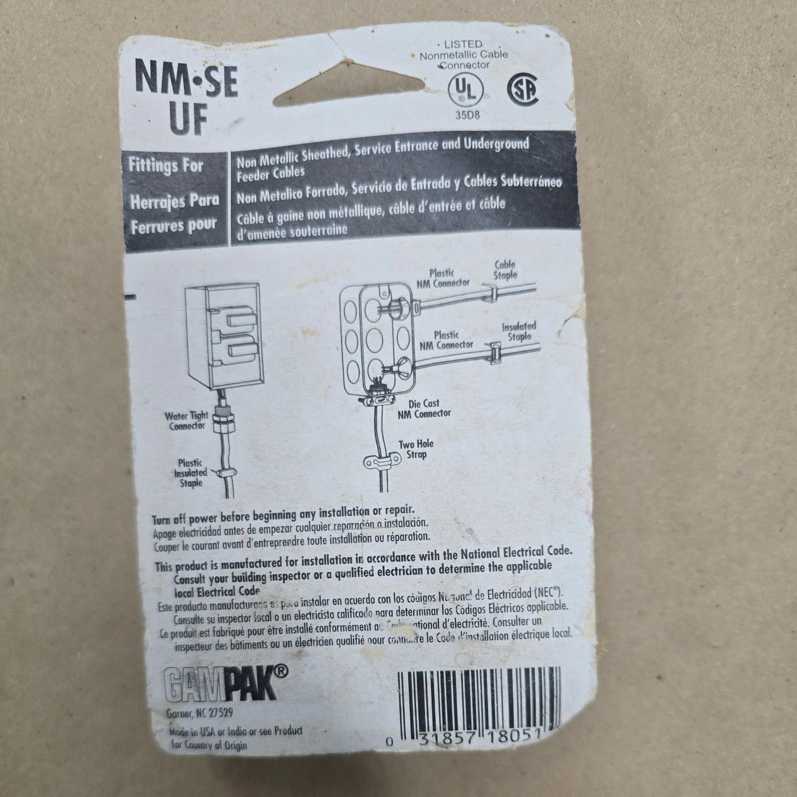 Sigma Engineered Solutions Proconnex 18051 Nm/se Clamp Type Connector 3/8inch 4p