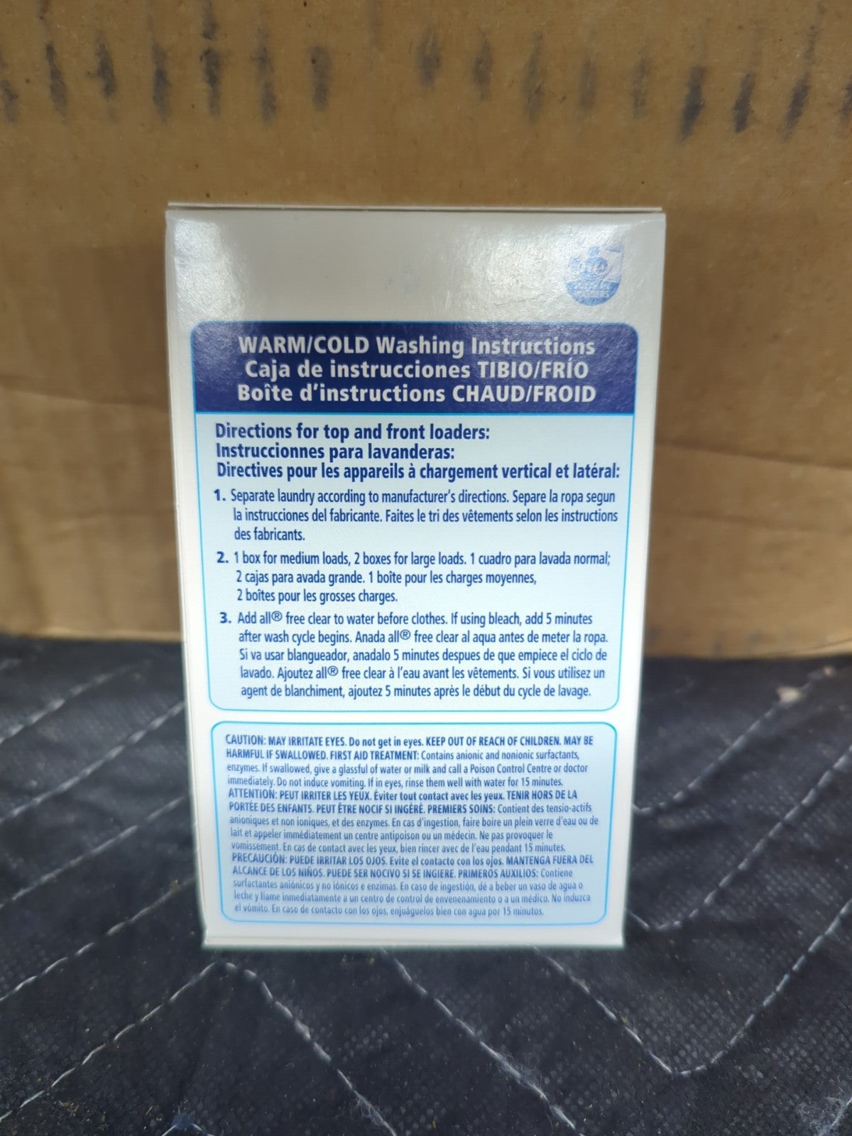 (100 Pack) All Free Clear HE Liquid Laundry Detergent Unscented 1.6 oz 6E