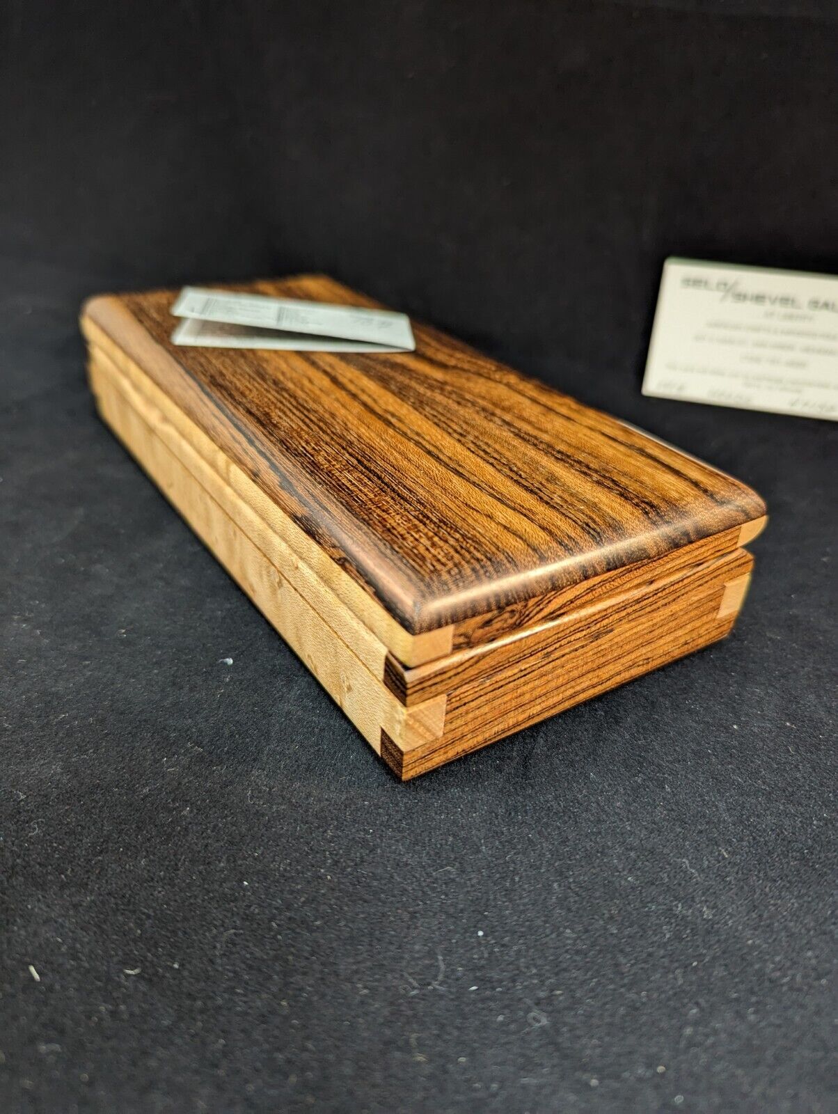 Hand crafted Wood Box 4" X 8" X 1 3/4"