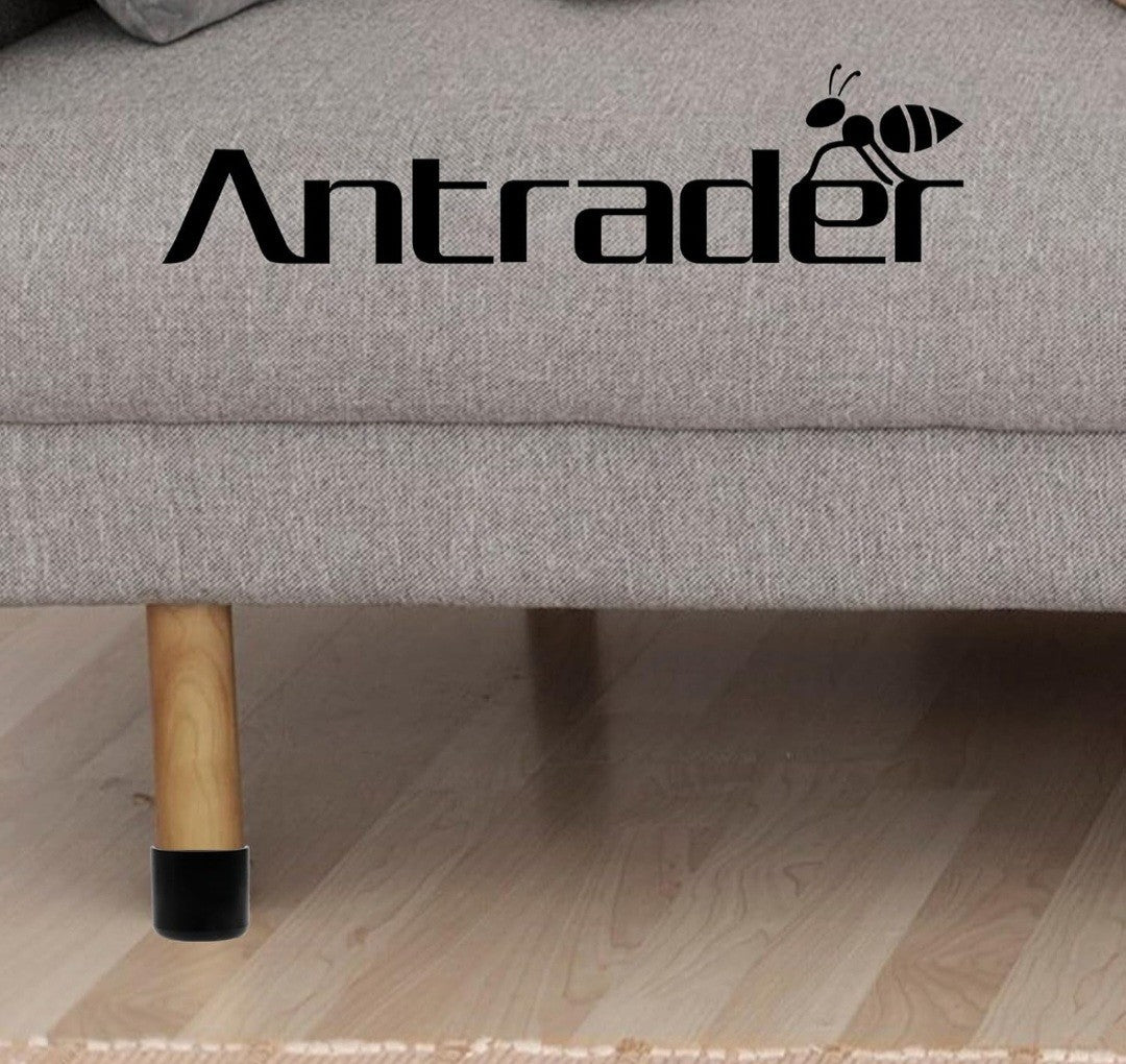 Antrader 1.5 Inches Diameter PVC Round Table Chair Leg Tips 10-Pack 7C