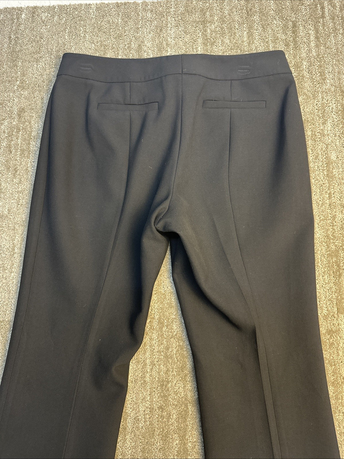 Women’s Classiques Entier Black Dress Size 8 Pants W Faux Pockets   (0025)