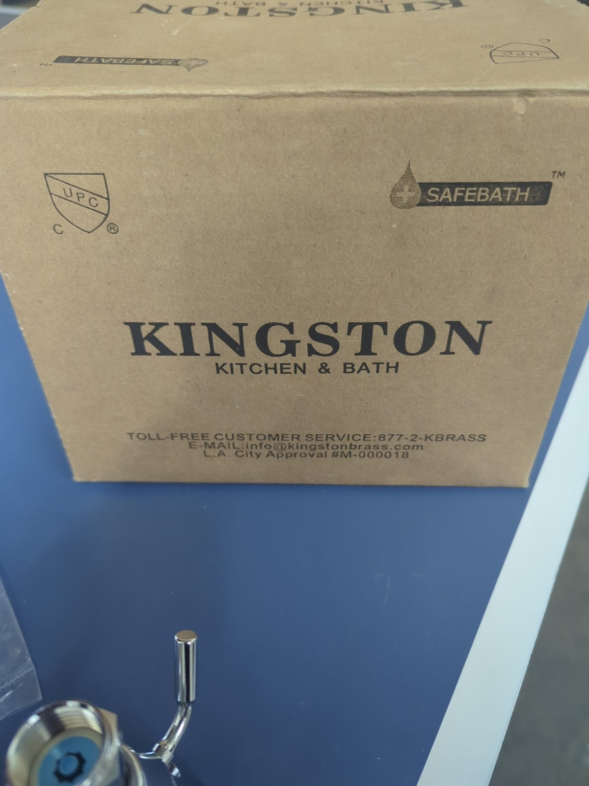 Kingston Chrome Faucet, Lever, Pipes, Plate and More  Set KB3631
